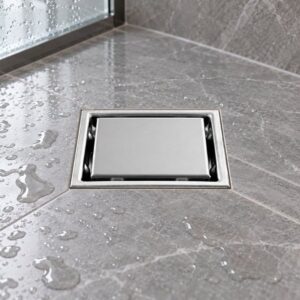 JOMOLA 110 x 110 mm stainless steel floor drain