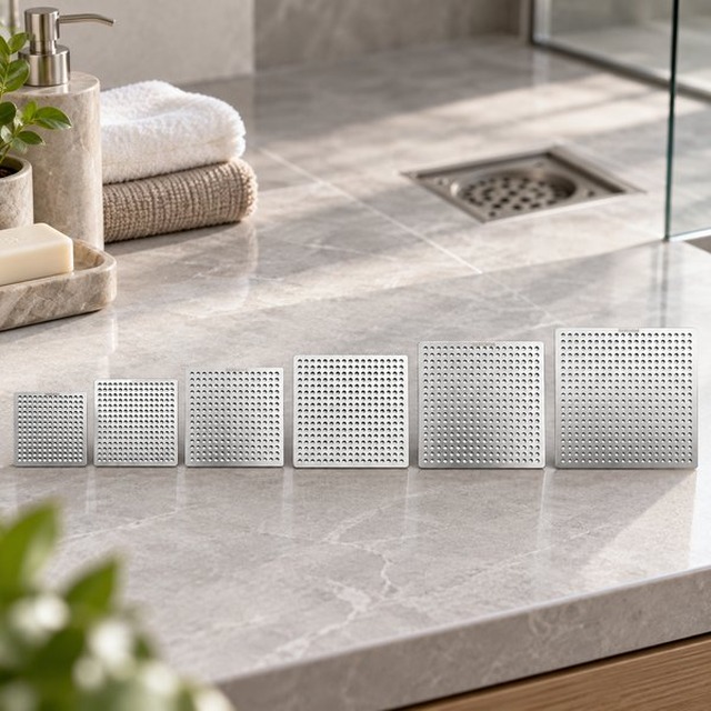 JOMOLA stainless steel satin floor drain