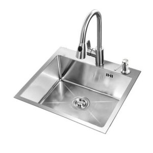 JOMOLA JOMOLA Abovecounter Stainless Steel Single Bowl Kitchen Sink