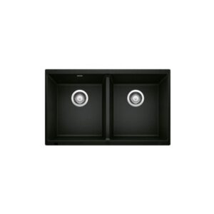 JOMOLA Undermount Quartz Kitchen Sink 800x500mm Black Granite Composite