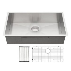 JOMOLA JOMOLA Undermount Kitchen Sink Brushed PVD Black 730*460mm | Big Basket
