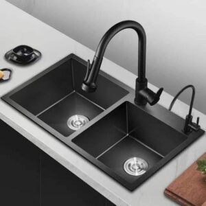 JOMOLA JOMOLA Kitchen Sink Topmount 820x450mm Brushed PVD Black