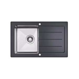 JOMOLA JOMOLA Abovecounter Stainless Steel Single Bowl Kitchen Sink