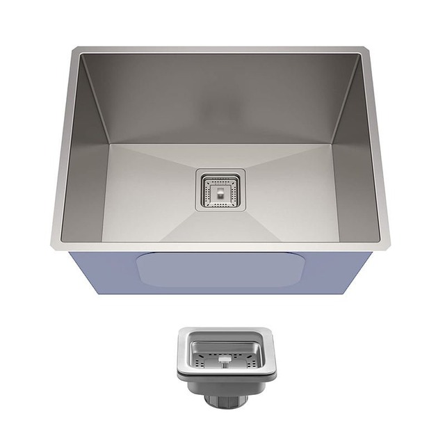 JOMOLA JOMOLA Topmount Kitchen Sink Brushed PVD Black 610x470mm