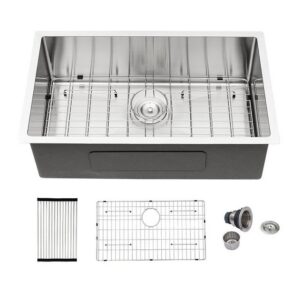 JOMOLA JOMOLA Topmount Kitchen Sink 840x480mm | Brushed/PVD Black | Basket