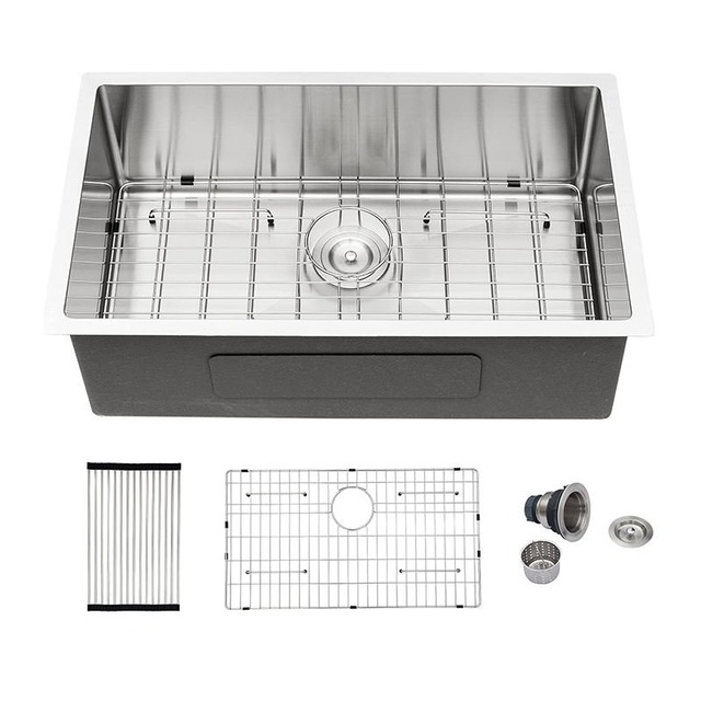 JOMOLA JOMOLA Topmount Kitchen Sink 840x480mm | Brushed/PVD Black | Basket