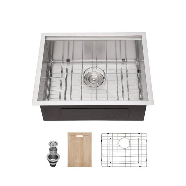 JOMOLA Handmade Stainless Steel Sink Undermount Single Bowl 430x480mm