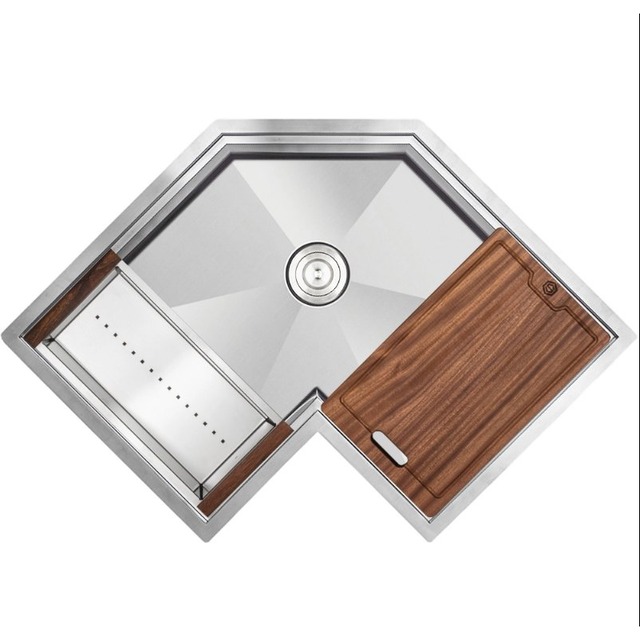 JOMOLA Handmade Stainless Steel Sink 30x30x8 Inch | Undermount Single Bowl