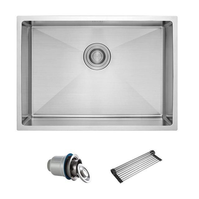 JOMOLA Handmade Stainless Steel Sink 530x450mm | PVD Black | Topmount