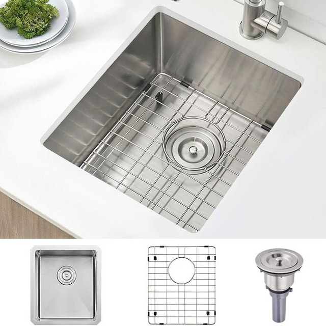 JOMOLA JOMOLA Topmount Kitchen Sink Brushed PVD Black | 380*450*230mm