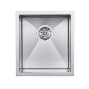 JOMOLA Handmade Stainless Steel Sink Undermount Single Bowl Brushed Satin