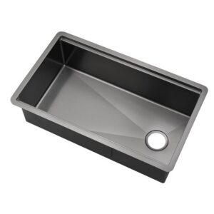 JOMOLA Handmade Stainless Steel Sink 810x480mm Topmount | PVD Black