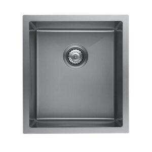 JOMOLA JOMOLA Topmount Kitchen Sink Brushed PVD Black | 430*480*230mm
