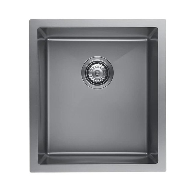 JOMOLA JOMOLA Topmount Kitchen Sink Brushed PVD Black | 430*480*230mm