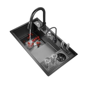 JOMOLA Handmade Stainless Steel Sink Double Bowl Brushed | 82x46cm